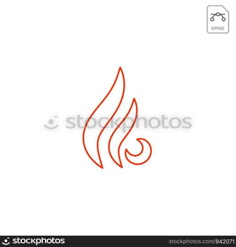 fire flame logo design or minimal icon vector element isolated. fire flame logo design or minimal icon vector isolated