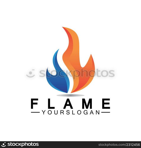 Fire Flame Logo design vector template