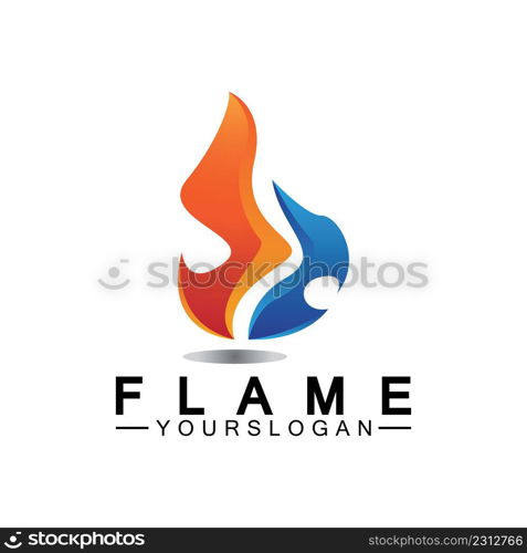 Fire Flame Logo design vector template