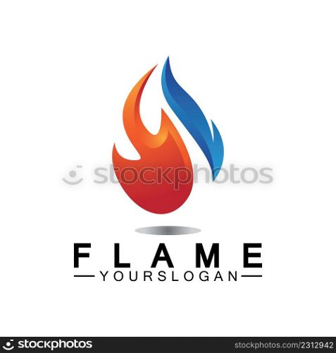Fire Flame Logo design vector template