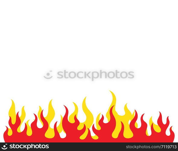 Fire flame Logo icon vector illustration design template