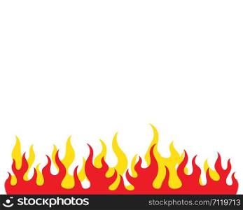 Fire flame Logo icon vector illustration design template