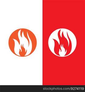 fire flame logo icon vector illustration template design