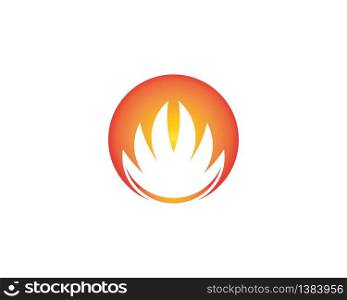 Fire flame logo template
