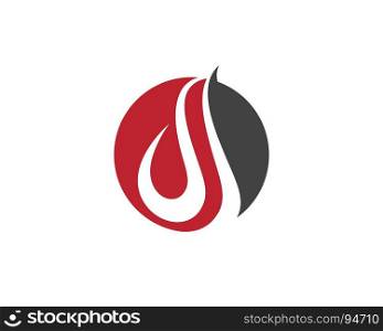 Fire flame Logo Template. Fire flame Logo Template vector icon Oil, gas and energy logo concept