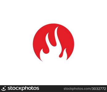 Fire flame Logo Template . Fire flame Logo Template vector illustration design