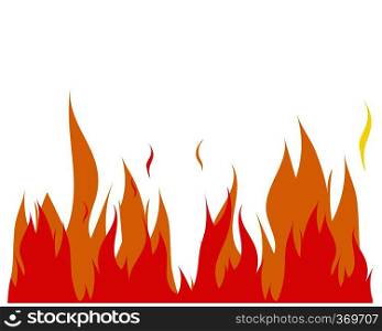 Fire flame Logo Template illustration design
