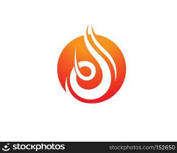 Fire flame Logo Template vector icon
