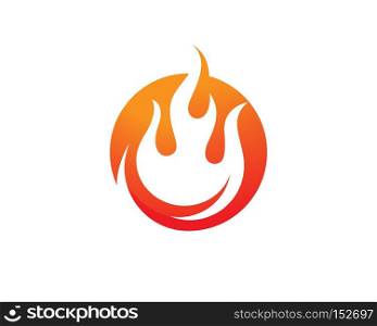Fire flame Logo Template vector icon