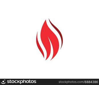 Fire flame Logo Template vector icon illustration. Fire flame Logo Template vector icon Oil, gas and energy logo concept