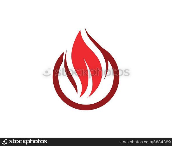 Fire flame Logo Template vector icon illustration. Fire flame Logo Template vector icon Oil, gas and energy logo concept