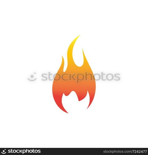 Fire flame Logo Template vector icon Oil
