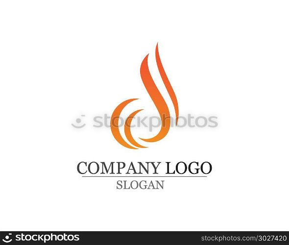 Fire flame Logo Template vector icon Oil gas and energy. Fire flame Logo Template vector icon Oil, gas and energy logo concept