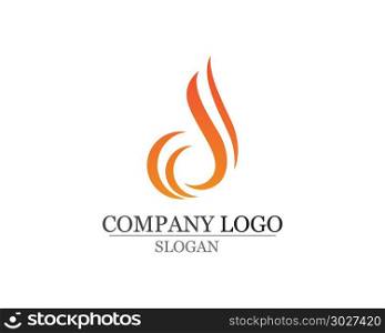 Fire flame Logo Template vector icon Oil gas and energy. Fire flame Logo Template vector icon Oil, gas and energy logo concept