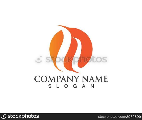 Fire flame Logo Template vector icon Oil, gas and energy logo. Fire flame Logo Template vector icon Oil, gas and energy logo concept