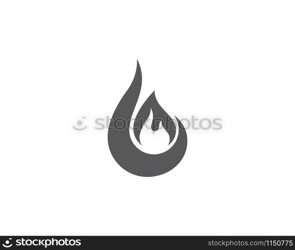 Fire flame Logo Template vector icon Oil, gas and energy logo concept