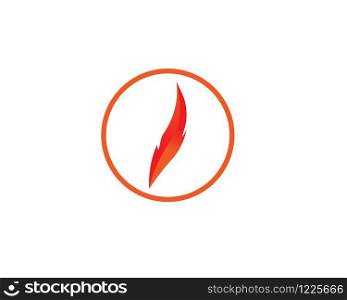 Fire flame Logo Template vector icon Oil, gas and energy logo concept