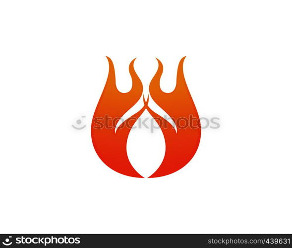 Fire flame Logo Template vector icon Oil, gas and energy logo concept