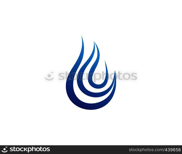 Fire flame Logo Template vector icon Oil, gas and energy logo concept