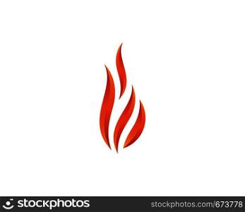 Fire flame logo template vector icon Oil, gas and energy logo concept