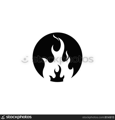 Fire flame Logo Template vector icon Oil, gas and energy logo concept