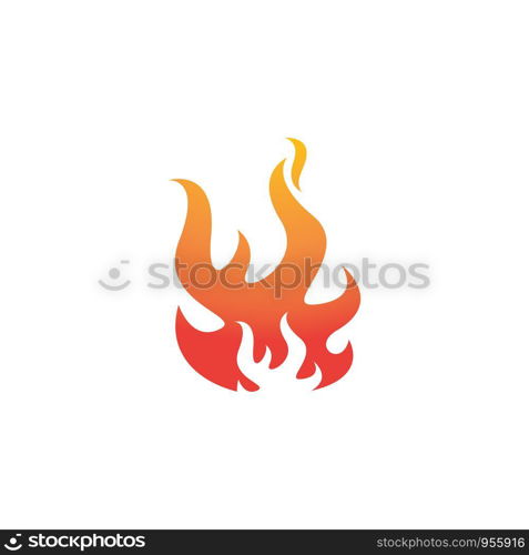 Fire flame Logo Template vector icon Oil, gas and energy logo concept