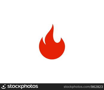 Fire flame Logo Template vector icon Oil, gas and energy logo concept