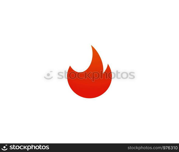 Fire flame Logo Template vector icon Oil, gas and energy logo concept