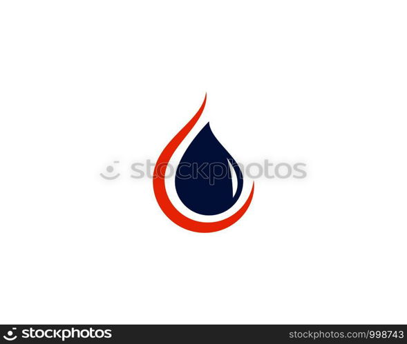 Fire flame Logo Template vector icon Oil, gas and energy logo concept