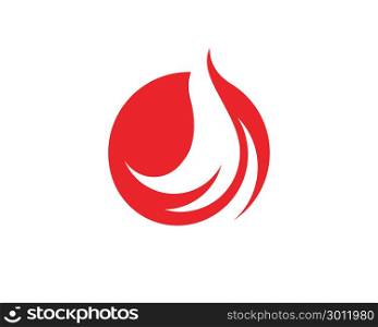 Fire flame Logo Template vector illustration design