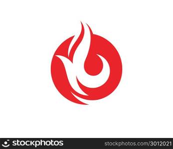 Fire flame Logo Template vector illustration design