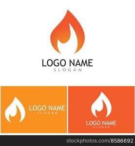 Fire flame Logo vector concept design