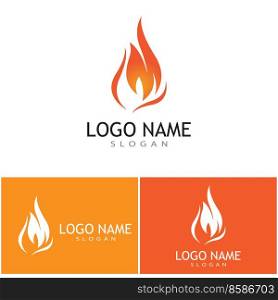 Fire flame Logo vector concept design