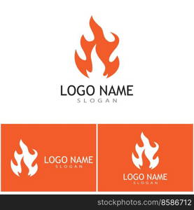 Fire flame Logo vector concept design