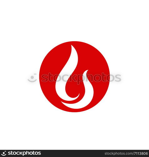 Fire flame logo vector ilustration