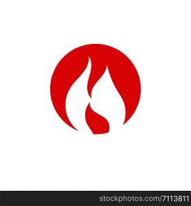 Fire flame logo vector ilustration