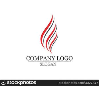 Fire flame nature logo and symbols icons. Fire flame nature logo and symbols icons template