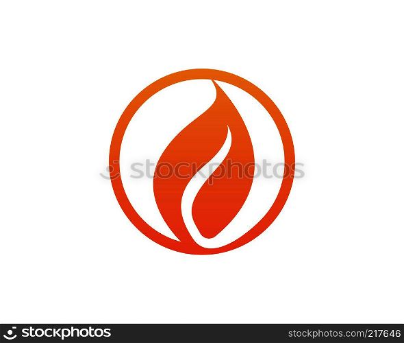 Fire flame simple logo