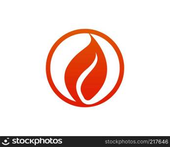 Fire flame simple logo