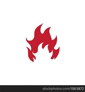 Fire flame symbol illustration template vector