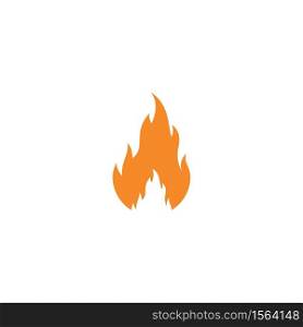 Fire flame Template vector icon Oil, gas and energy concept