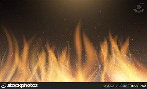 Fire flame. Vector fire effect background. Red burning sparks backdrop. Illustration fire and flame effect, abstract light c&fire. Fire flame. Vector fire effect background. Red burning sparks backdrop