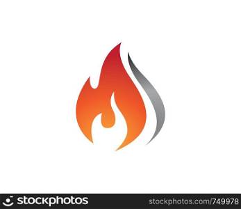 fire flame vector icon design illustration
