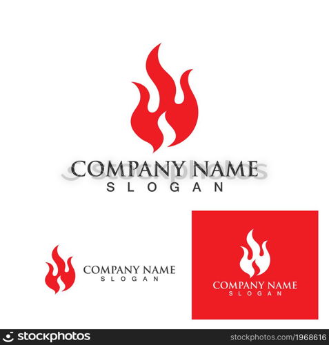 Fire flame vector illustration design template