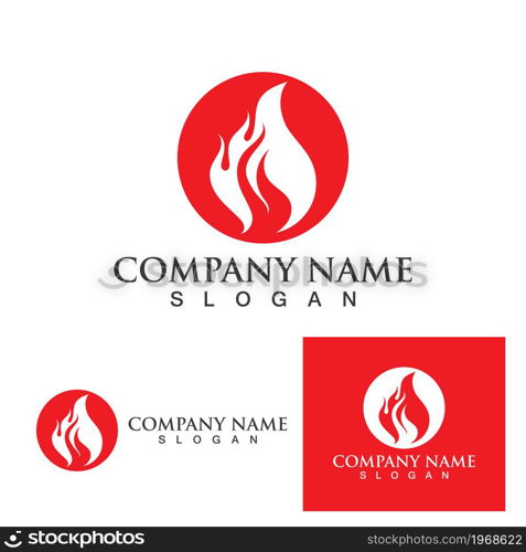 Fire flame vector illustration design template