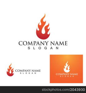 Fire flame vector illustration design template