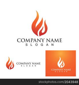 Fire flame vector illustration design template