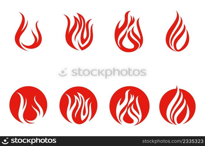 Fire flame vector illustration design template