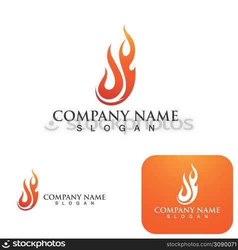 Fire flame vector illustration design template