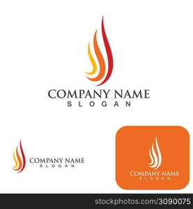 Fire flame vector illustration design template